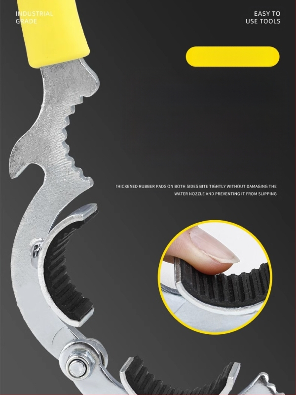 Kranes aeratora atslēga — atdalāms rīks izplūdei, Universāla apaļa cauruļu atslēga (Ogļu tērauds; Tips: soketa atslēga; Modeļa numurs: YZ735255798860; Zīmols: Cits)