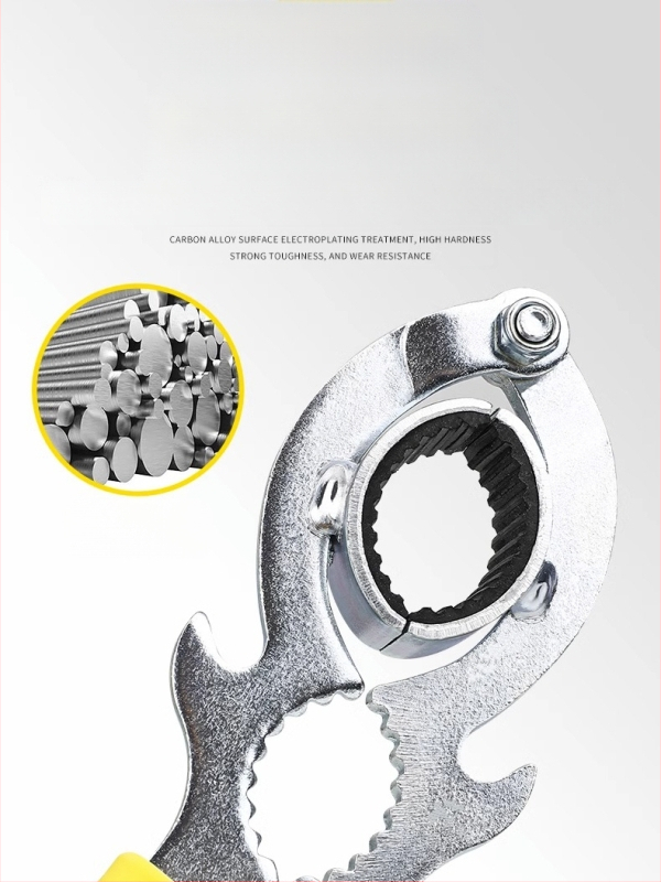 Kranes aeratora atslēga — atdalāms rīks izplūdei, Universāla apaļa cauruļu atslēga (Ogļu tērauds; Tips: soketa atslēga; Modeļa numurs: YZ735255798860; Zīmols: Cits)