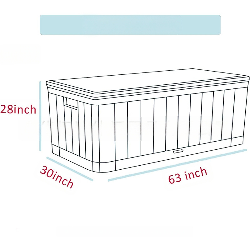 Κάλυμμα Κουτιού Αποθήκευσης Κήπου – Πολυεστερικός Oxford, Εξωτερικός Χώρος, Αδιάβροχο, Μοντέρνο Μινιμαλιστικό Στυλ