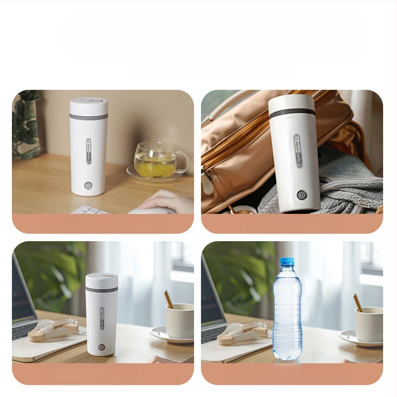 Cană electrică pentru încălzirea apei în mașină, alimentare 12V/24V, capacitate 0,35 L, cablu 70 cm, 80W/140W, întrerupere automată și protecție la supraîncălzire