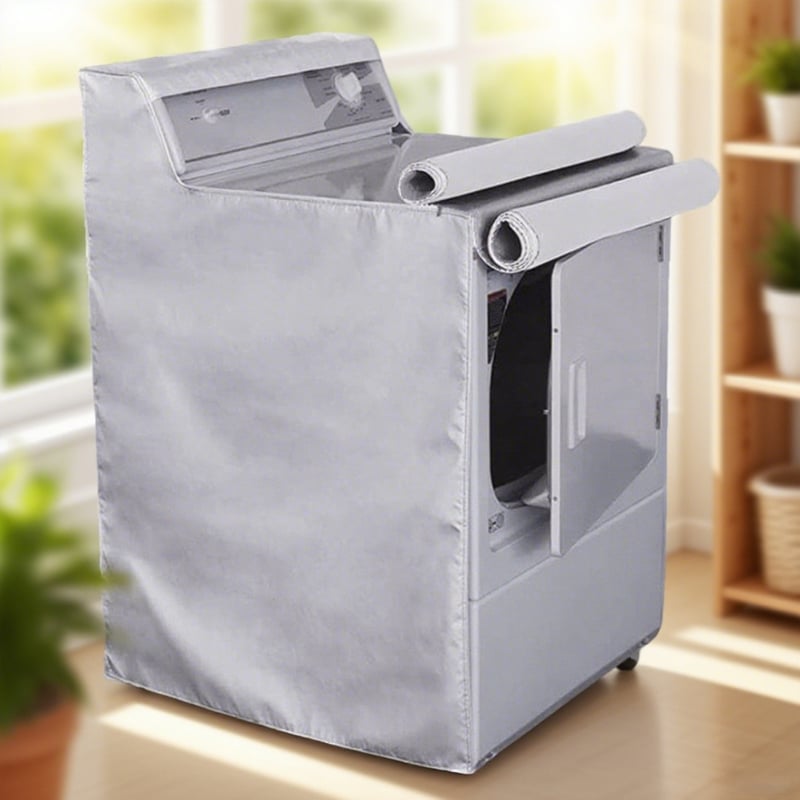 Κάλυμμα πλυντηρίου ρούχων, πολυεστερικό ύφασμα, 50% κύριο συστατικό, προσαρμόσιμο, εξωτερική χρήση και μπάνιο