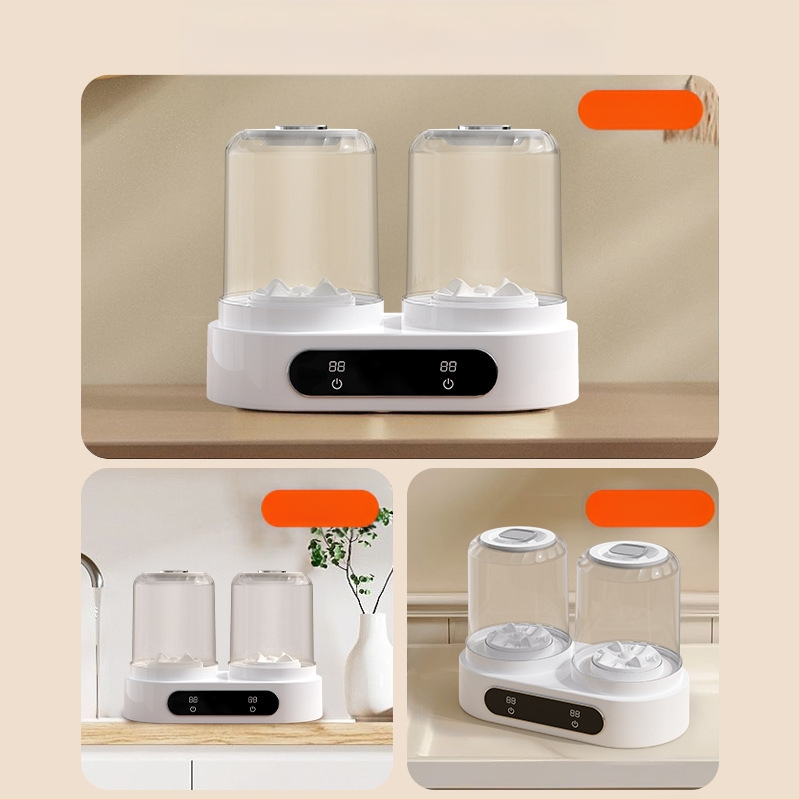 Washing Cup με δύο αποσπώμενα διαμερίσματα, αποσπώμενος σχεδιασμός, μοντέλο N-09; τροφοδοσία USB 5V, 15W; μηχανική λειτουργία; χρονόμετρο έως 2 ώρες; κατάλληλο για εσώρουχα και κάλτσες