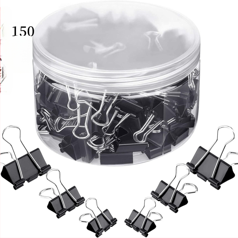 Fém papírklipszek – Dacheng, fém, 150 darabos csomag