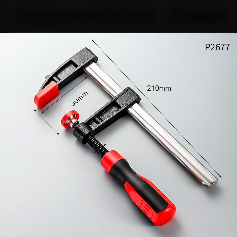 F-κλιπ για ξυλουργική, βιομηχανικής ποιότητας κλιπ, υλικό Ma steel + cast iron, εφαρμογή: στερέωση ξύλου