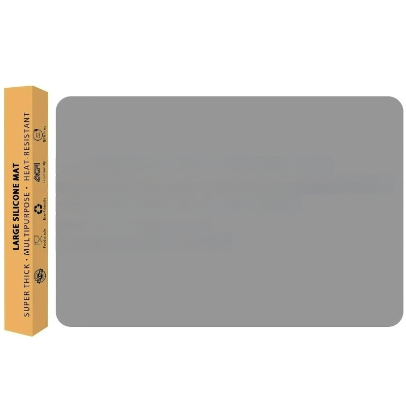 Megvastított szilikon konyhai munkalapvédő, egyszínű, formák: kör, négyszög és szabálytalan, biológiailag lebomló, prémium minőség, modern minimalista stílus