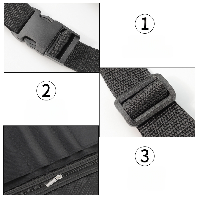 Grima otu komplekts josta somā, 20 gab., uzglabāšanas soma ar rāvējslēdzēju; Oxford auduma rokturis; matu garums 24,5 cm; kopējais garums 24,5 cm