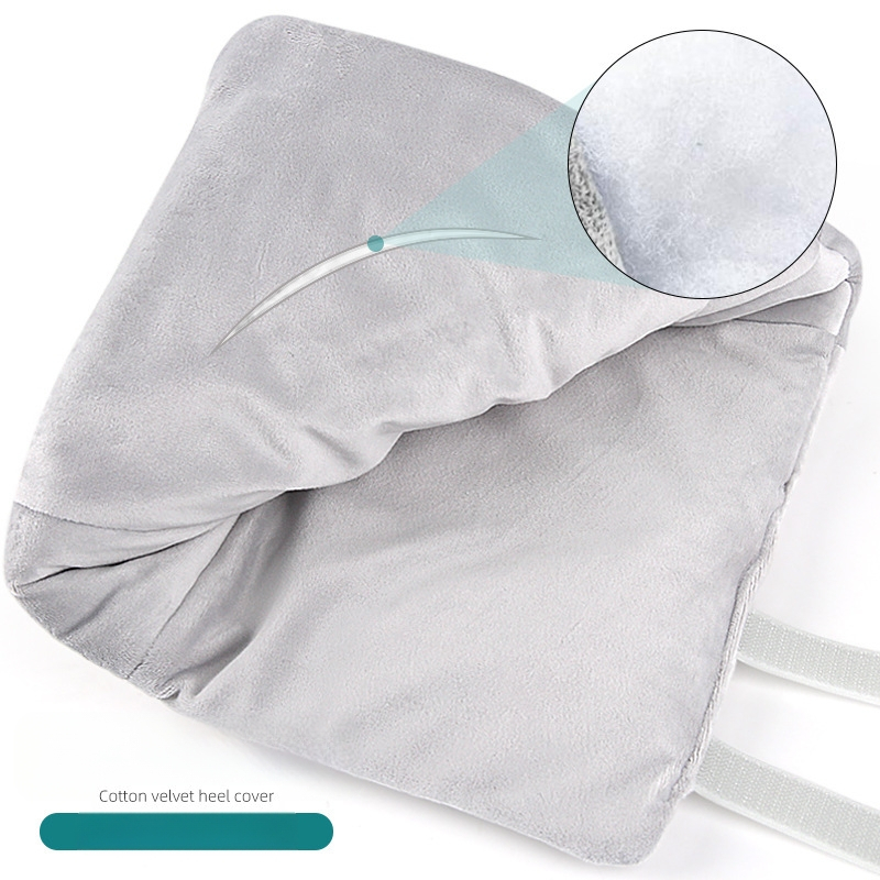 Uniszex sarokhüvely nyomáscsökkentő talpbetéttel – Anyag: Crystal Super Soft Fabric és Silk Cotton; Modell: 023 Crystal Fleece Heel Sleeve; Szezonok: téli, tavaszi, ősz