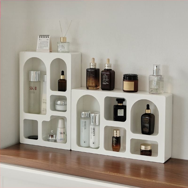 Ξύλινος ντουλάπι αποθήκευσης, απλός σχεδιασμός, για καλλυντικά και σετ τσαγιού, μοντέλο hyd987654