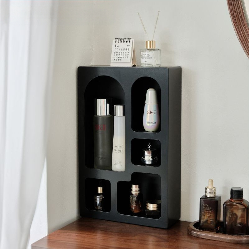 Ξύλινος ντουλάπι αποθήκευσης, απλός σχεδιασμός, για καλλυντικά και σετ τσαγιού, μοντέλο hyd987654