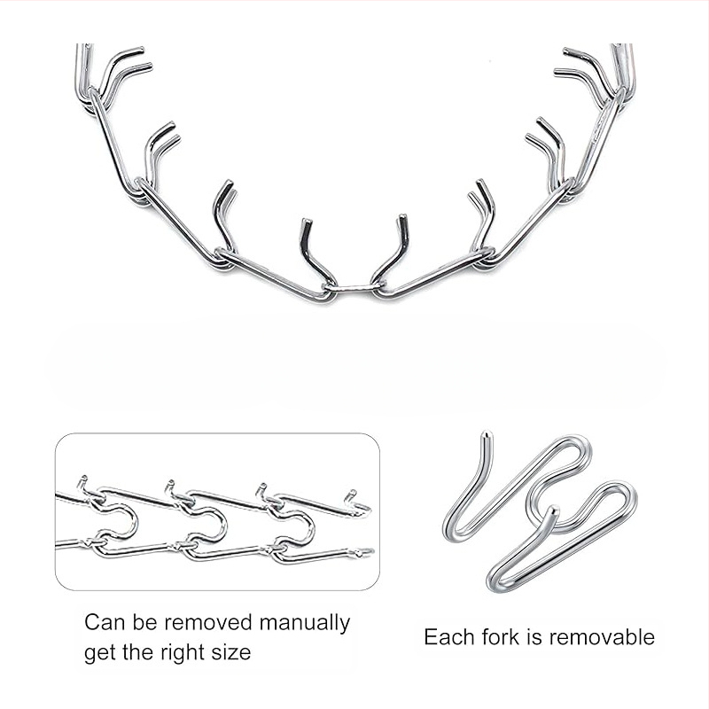 Gujia kutyatréning nyakörv fém tüskékkel, kutyáknak, stílus mindennapi