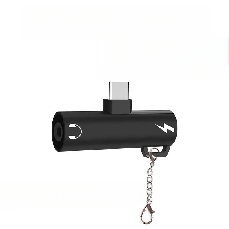 Adaptor pentru căști Type-C cu mufă 3,5 mm și încărcare USB-C, pentru telefoane cu port Type-C unic