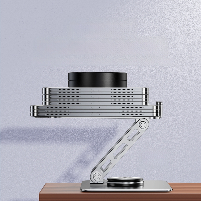 Suport pentru tabletă rotativ la 360° — de birou, pliabil, din aliaj de aluminiu, Model P001