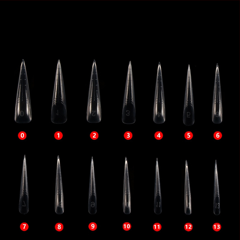 Κρυστάλλινο μοντέλο επέκτασης νυχιών Νο. 50 — Πλαστικό, φόρμα τέχνης νυχιών