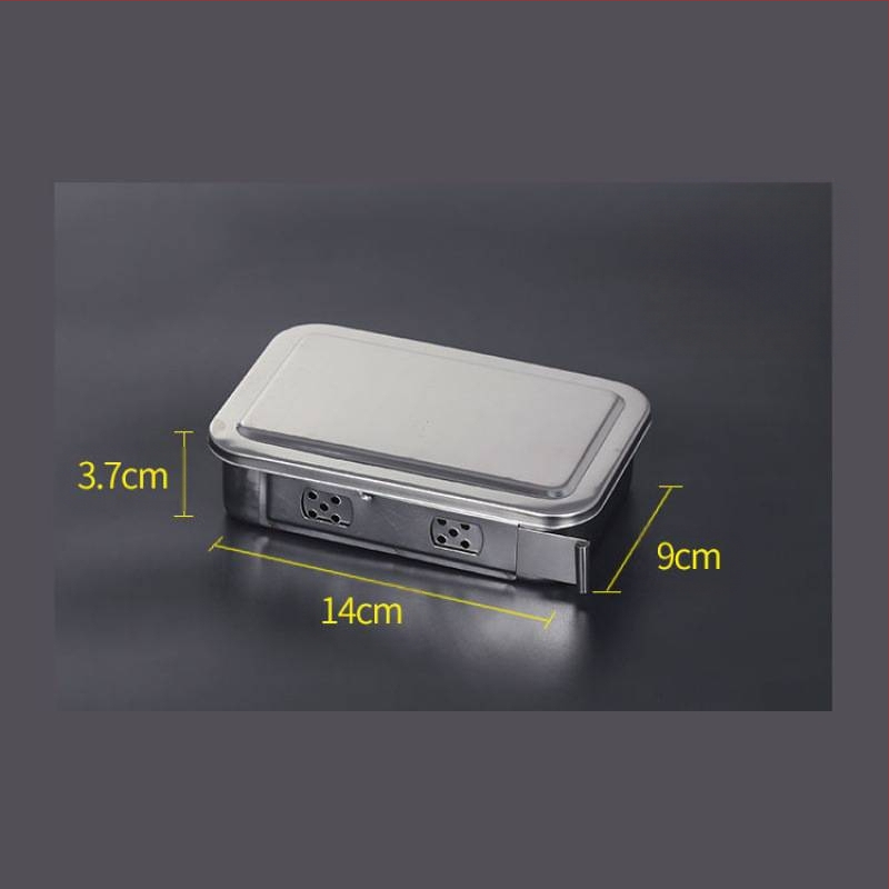 304 orvosi rozsdamentes acélból készült tűsdoboz, fertőtlenítő doboz fedele, perforált eszköztál akupunktúrához, jodofor-ellenálló