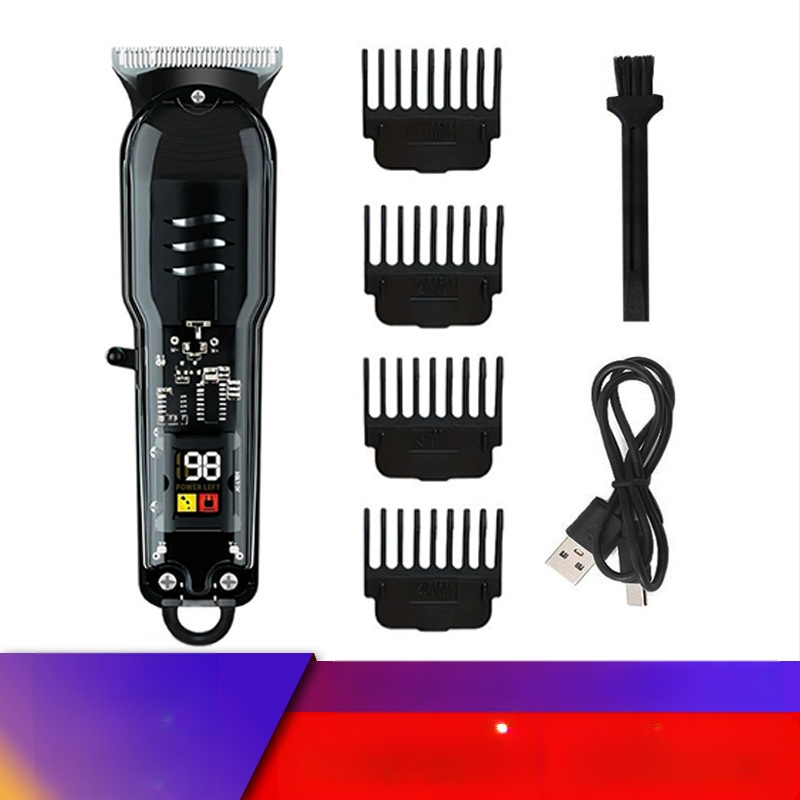 Mașină de tuns FY1502 – profesională pentru saloane, lamă din oțel inoxidabil, baterie încorporată, impermeabilă, motor cu perii, zgomot redus (≤36 dB)