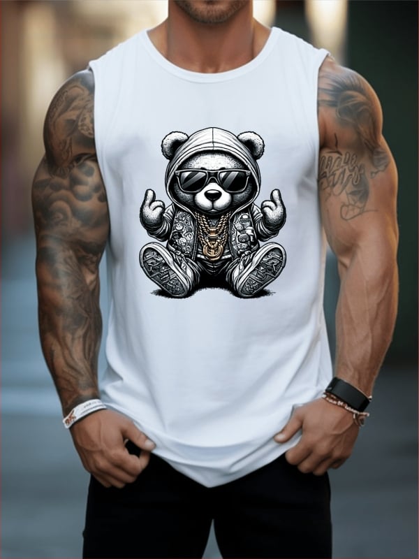 Vīriešu elpojošā veste bez piedurknēm, brīvas piegriezums, 100% kokvilna, reklāmas logotipa apdruka, sporta stilā, vasara 2025