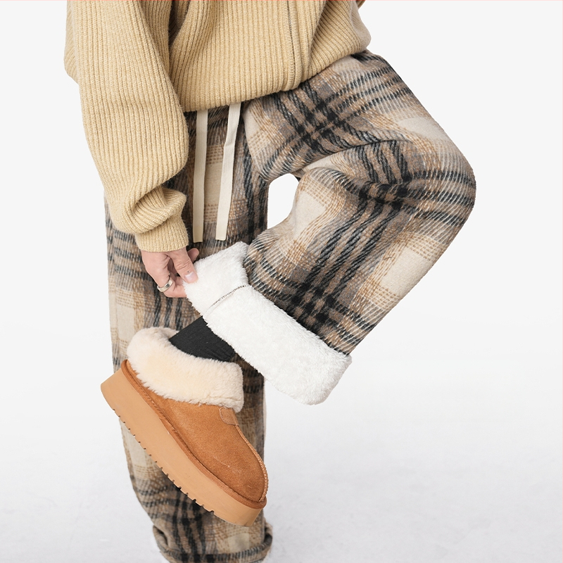 Sievietēm plašas bikses ar rakstu, trīs ceturtdaļas garums, dabīgā josta, austs audums