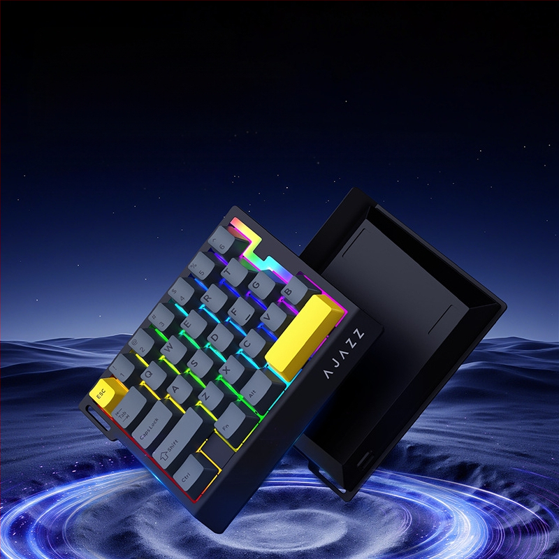 Ajazz AK029 Μηχανικό Πληκτρολόγιο για Μία Χέρι, Διακόπτης Μπλέ, RGB Φωτισμός, 29 Κουμπιά, Hot-Swappable