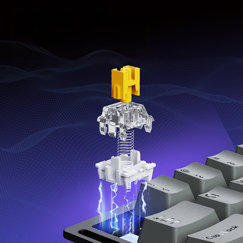 Ajazz AK029 Μηχανικό Πληκτρολόγιο για Μία Χέρι, Διακόπτης Μπλέ, RGB Φωτισμός, 29 Κουμπιά, Hot-Swappable