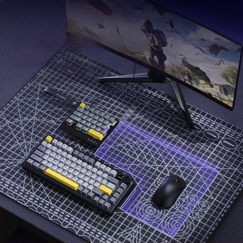 Ajazz AK029 Μηχανικό Πληκτρολόγιο για Μία Χέρι, Διακόπτης Μπλέ, RGB Φωτισμός, 29 Κουμπιά, Hot-Swappable