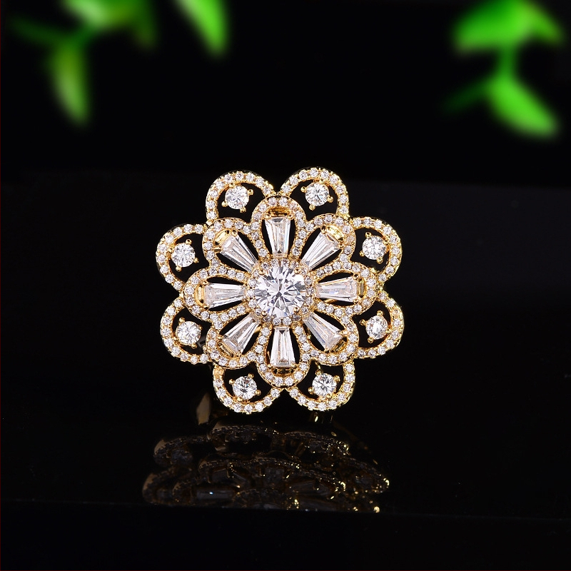 Segė – gėlių formos, varis, elektroplakavimas, elegantiškas moteriškas stilius, dekoracija ir dovana