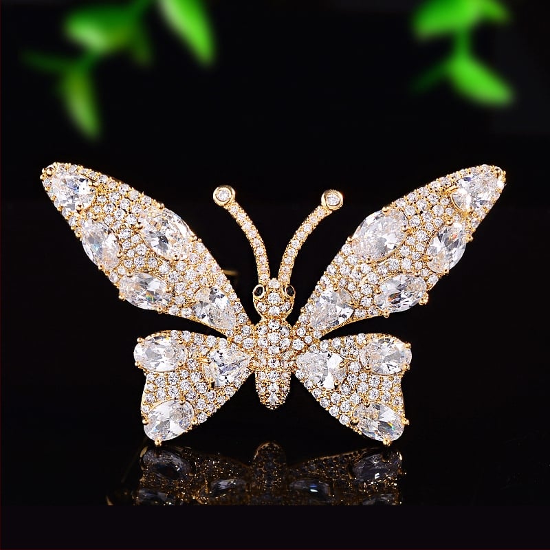 Drugelio segė, varis, elektroplatuota, elegantiškas moters stilius, modelis SC1358202