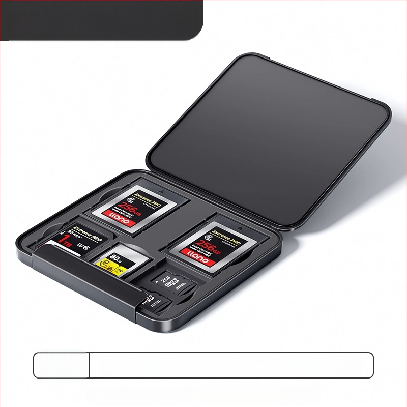 Atminties kortelių saugojimo dėklas – Green Giant Energy llano, šiuolaikiškas minimalistinis apsauginis dėklas SD/atminties kortelėms, CRC10