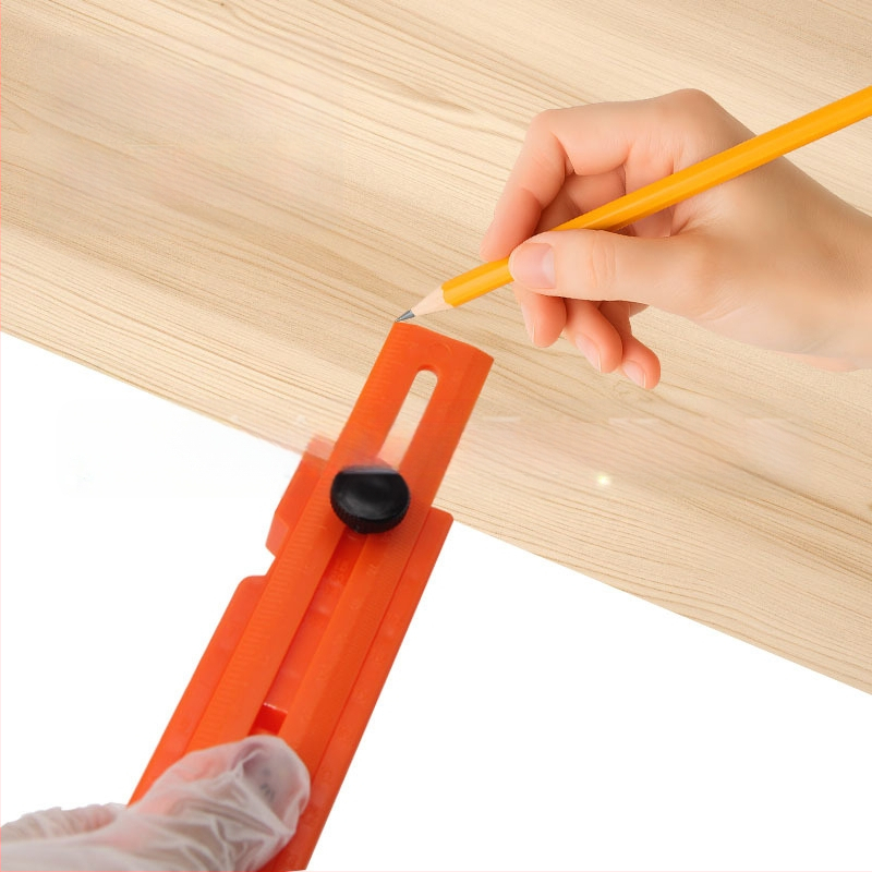Mr Drill πλαστικός κανόνας τοποθέτησης για ξυλουργική με ακριβές επίπεδο φυσαλίδας, περιστρεφόμενος σε πολλαπλές γωνίες, πολυλειτουργικός