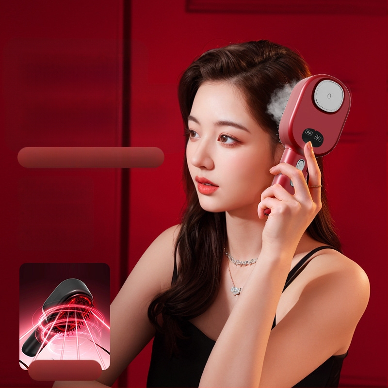 Električni masažni češalj s eteričnim uljem za zdrav skalp i njegu kose — Model 001; Funkcija: Masaža; Namijenjeno odraslima; Broj artikla: 002; Izdanje: 2025