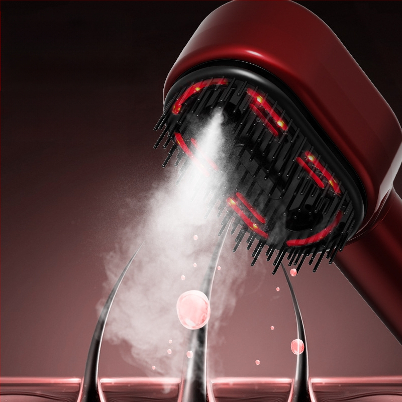 Električni masažni češalj s eteričnim uljem za zdrav skalp i njegu kose — Model 001; Funkcija: Masaža; Namijenjeno odraslima; Broj artikla: 002; Izdanje: 2025