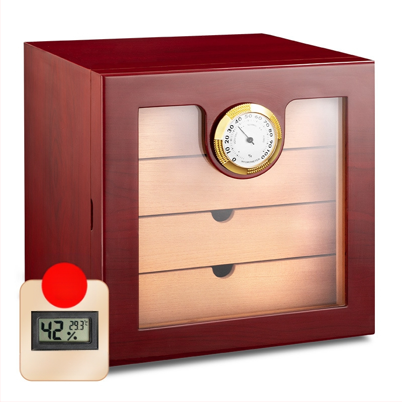 Κιβώτιο υγρασίας πούρων, ξύλινο, Bear zhizhe, 1 τεμάχιο, μινιμαλιστικό στυλ