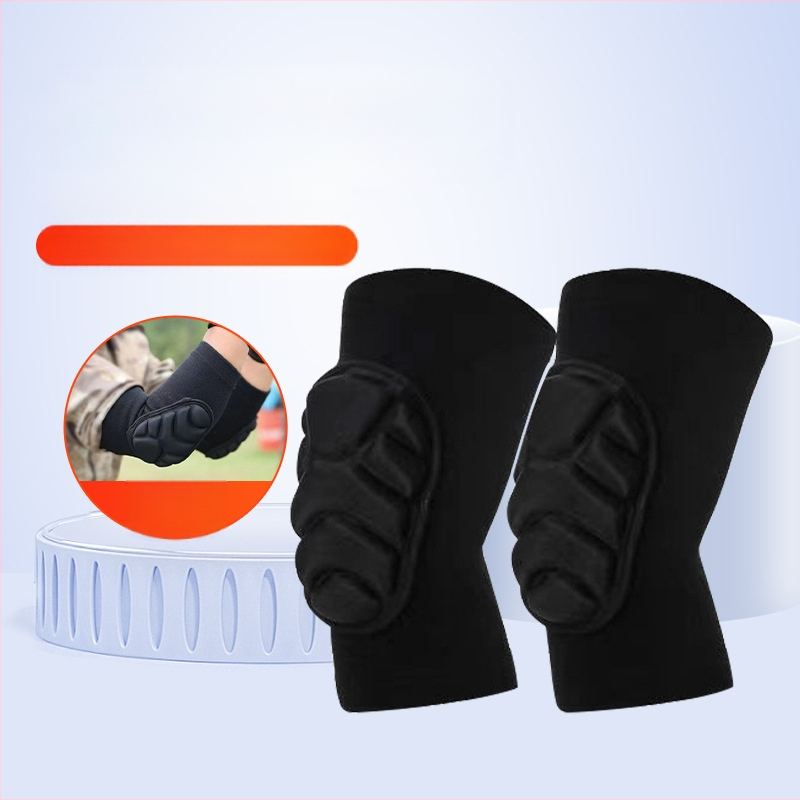 Kareiviškas treniruočių kelio ir alkūnių apsaugos komplektas — keturių dalių rinkinys, EVA putos ir medvilnės siūlas, suaugusiems