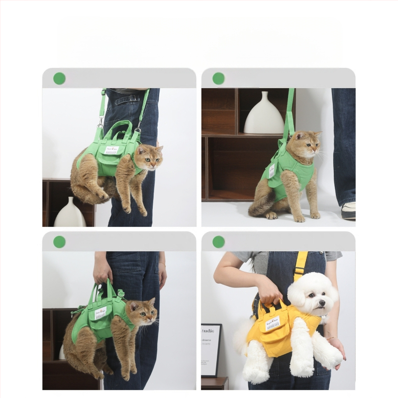 Kanvas mājdzīvnieku soma ar crossbody dizainu, nav importēta, bez IP atļaujas