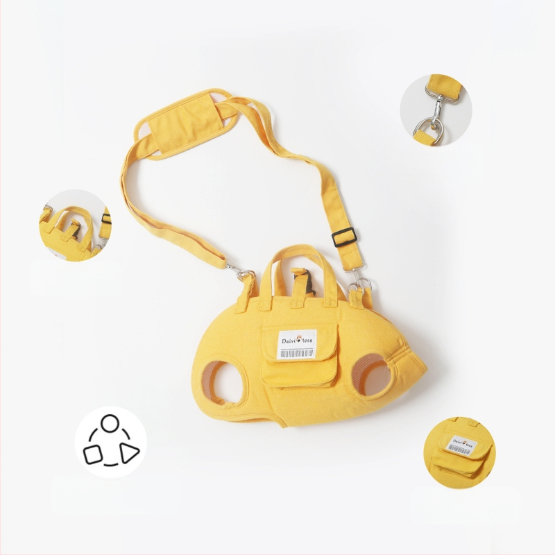 Kanvas mājdzīvnieku soma ar crossbody dizainu, nav importēta, bez IP atļaujas