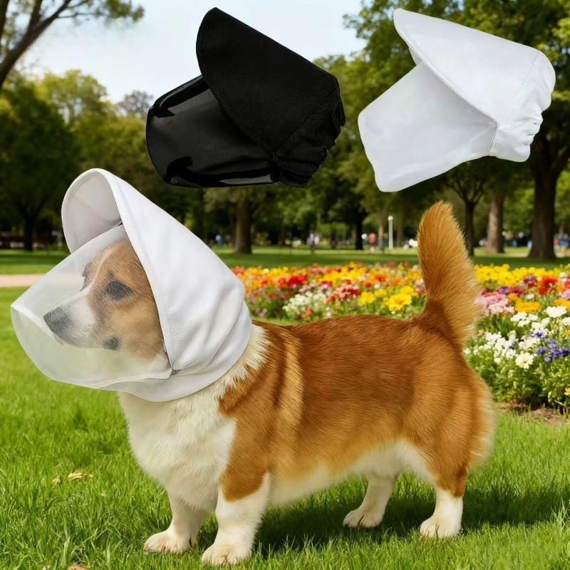 Μούζλε για σκύλους από νάιλον, κάλυμμα κεφαλής – προστασία από δαγκώματα και τσιμπήματα εντόμων