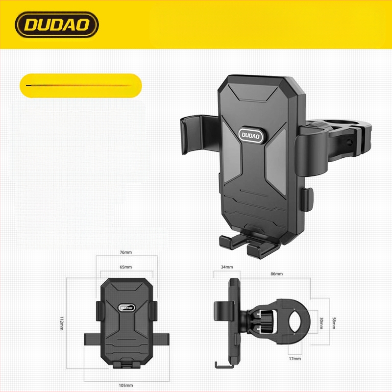 Suport pentru telefon pentru bicicletă, material ABS, model DD-F7C, stil simplu, marcă Unique