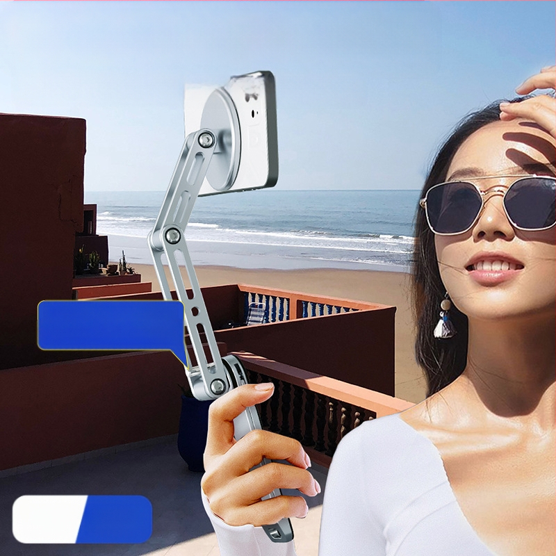 Suport de birou pentru telefoane și tablete, din aliaj de aluminiu, pliabil, pentru selfie și streaming live, cod x01