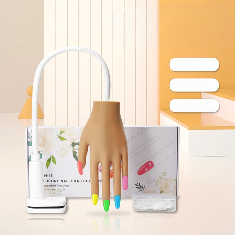 Mână de practică pentru manichiură, marcă Win, material TPR, greutate netă 650 g, cod produs H01