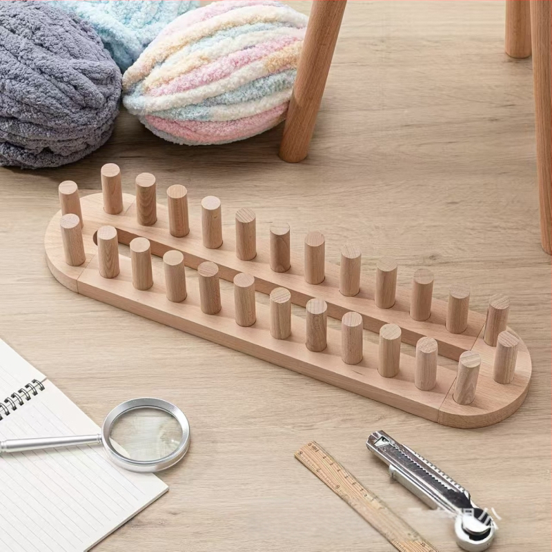 Ξύλινο πλαίσιο πλεξίματος – πολυλειτουργικό περιέλιγμα νήματος, συνδεόμενο πλαίσιο για πλέξιμο φουλαριών, Dongjie Q25109, ιαπωνικό στυλ