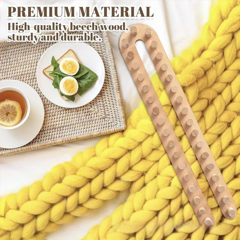 Ξύλινο πλαίσιο πλεξίματος – πολυλειτουργικό περιέλιγμα νήματος, συνδεόμενο πλαίσιο για πλέξιμο φουλαριών, Dongjie Q25109, ιαπωνικό στυλ