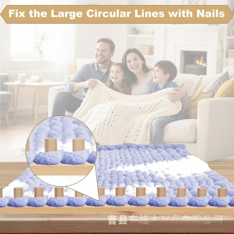 Ξύλινο πλαίσιο πλεξίματος – πολυλειτουργικό περιέλιγμα νήματος, συνδεόμενο πλαίσιο για πλέξιμο φουλαριών, Dongjie Q25109, ιαπωνικό στυλ