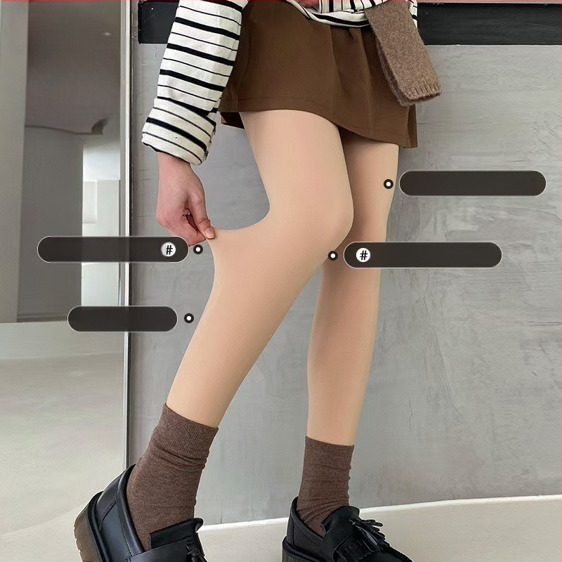 Velūrinės formuojančios pėdkelnės, vidutinio storio, 70–80% poliesterio, fleece pamušalas