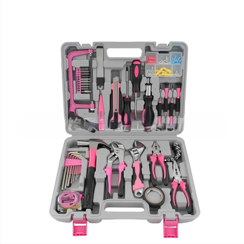 108 τεμάχια πολυλειτουργικό σετ εργαλείων από χάλυβα υψηλού άνθρακα για οικιακή χρήση — σφυρί, κλειδί και πένσες