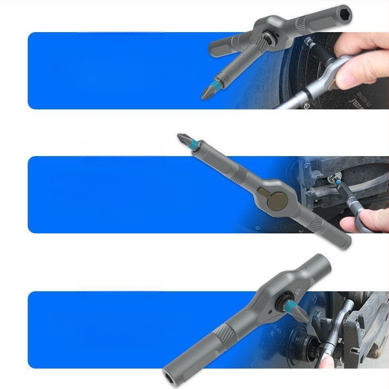 24-σε-1 Ratchet Screwdriver Σετ για οικιακή χρήση, S2 Tool Steel μπιτ, μαγνητικό και μονωμένο, Cross/Slotted/Torx/Hex