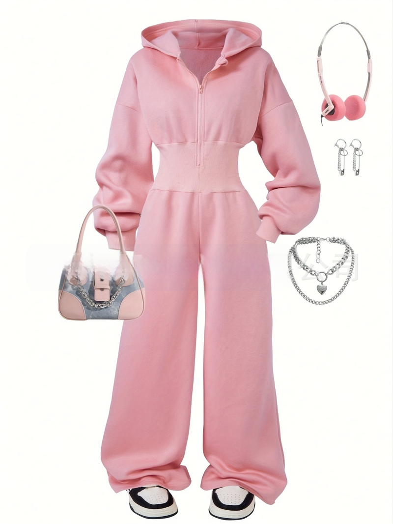 Sieviešu adīts divdaļīgs komplekts | garas piedurknes, garas bikses, kokvilnas-poliestera maisījums ar elastānu, karstā pārvades drukāšana, 2025. gada pavasaris, Eiropas un Amerikas stils