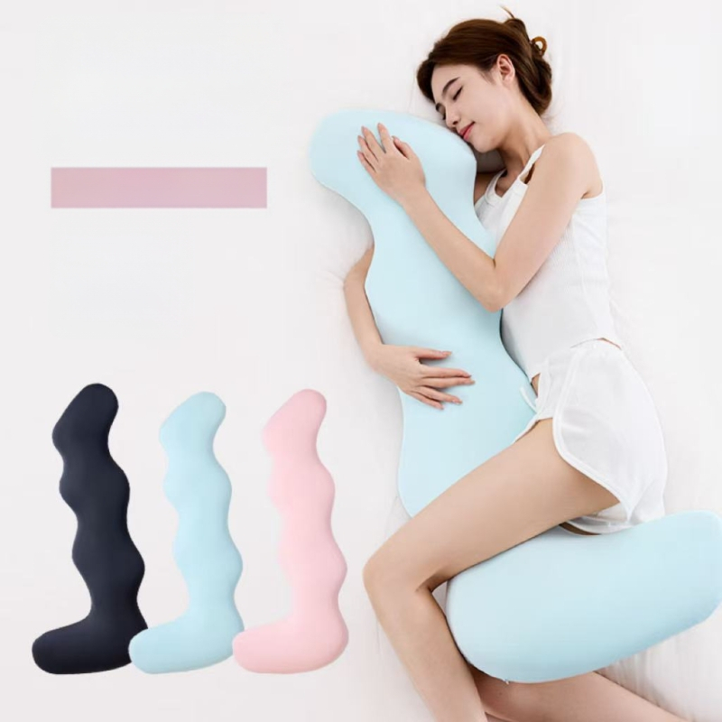 Perna de îmbrățișare pentru gravide cu umplutură Memory Cotton; material exterior 89% fibre de poliamidă + 11% spandex; stil Fresh and Cute; procesare personalizată: Da