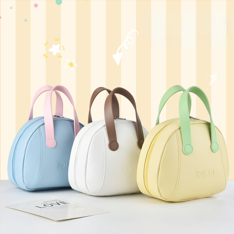 PU medžiagos kosmetinė kubo formos kelioninė kosmetikos dėžutė su atskiromis dalimis