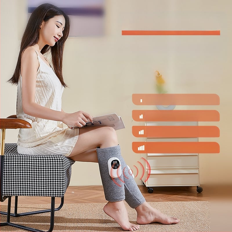 Kāju masāžas ierīce ar infrasarkano gaismu un gaisa masāžu — spriegums 5V, jauda 7.5W, apkures temperatūra 40–50°C, temperatūras diapazons 35–45°C