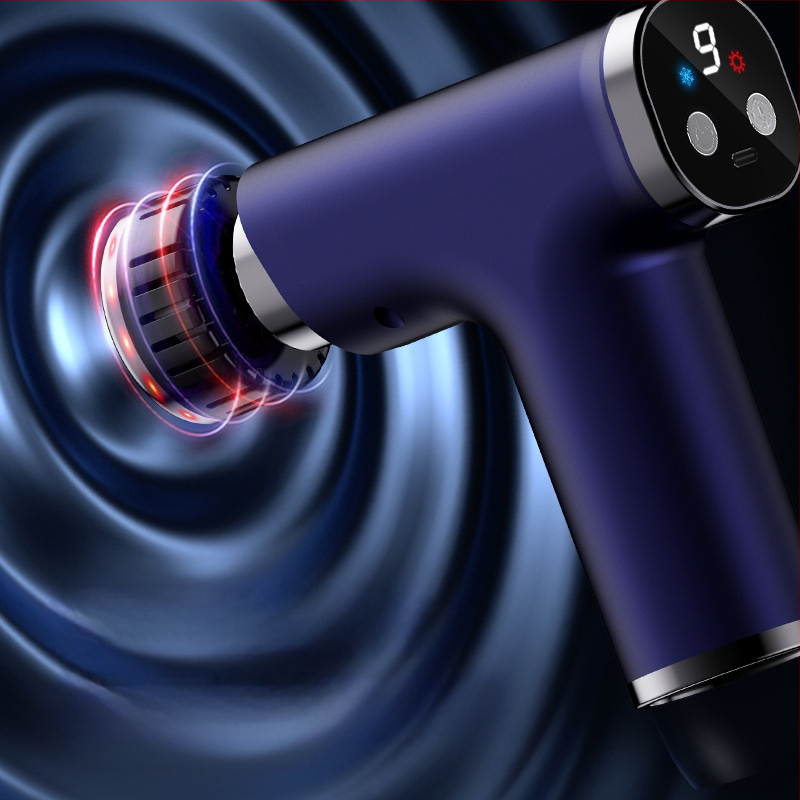 USB újratölthető miofasciális masszírozó több szintű beállítással, 5+ fokozat, 6+ fej, beépített 1200–2000 mAh akkumulátor