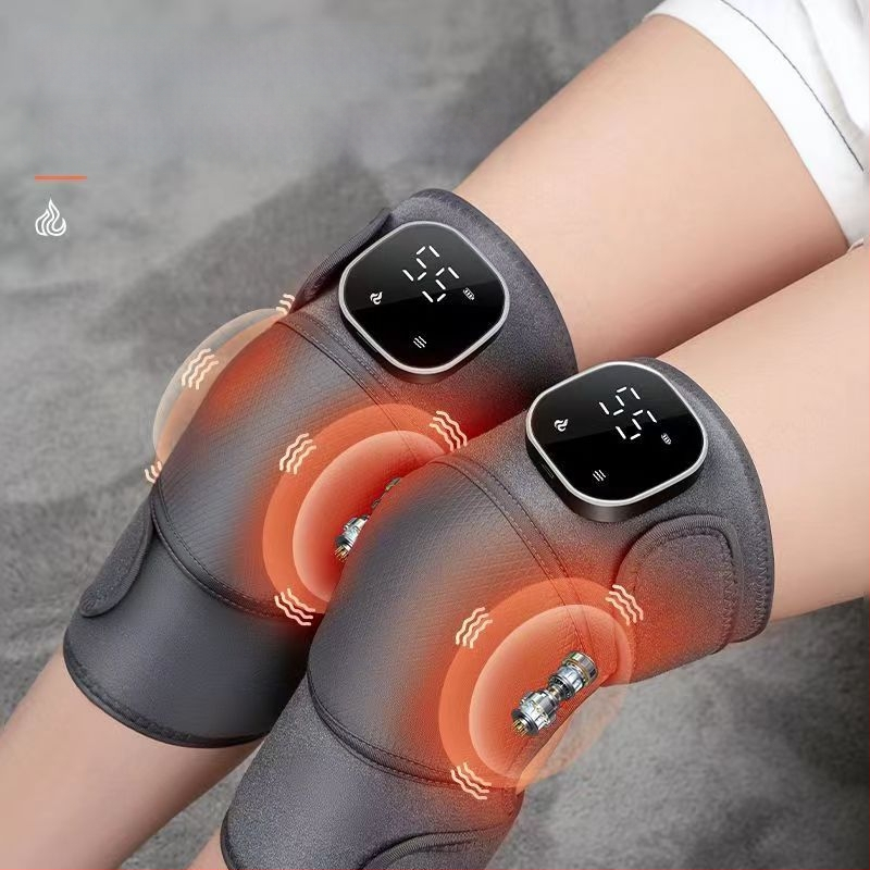 Ceļgala masāža ar grafēna apkuri, karstā kompresija, bezvadu vadība, 5V barošana, 45–65°C, 450 g, 3 režīmi, inteliģenta temperatūras kontrole